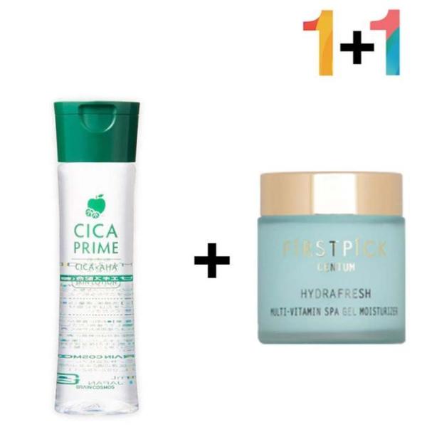 

[OFK8Q412] Cica Calming Skin Bottle Leaf Water Puberty Mildly Acidic (12150820) 1 Cica Prime Skin and 1 Memo To Eye Ampoule