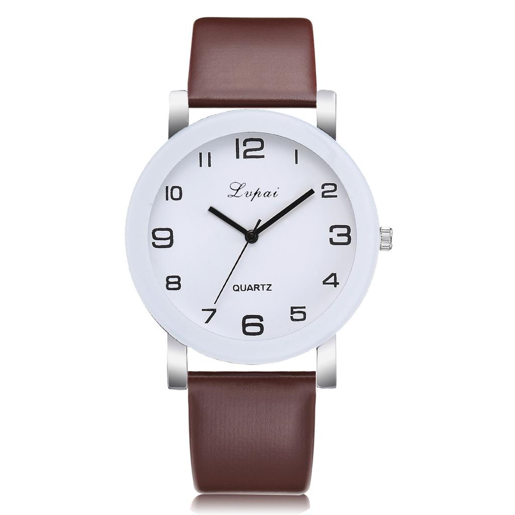 Fashion Simple Leather Watch Women Analog Quartz Wrist Watches