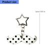 Charming Mustache Shaped Acrylic Keychain Excellent As A Gift Or Personal Accessory 5Cm Long 8G Lightweight
