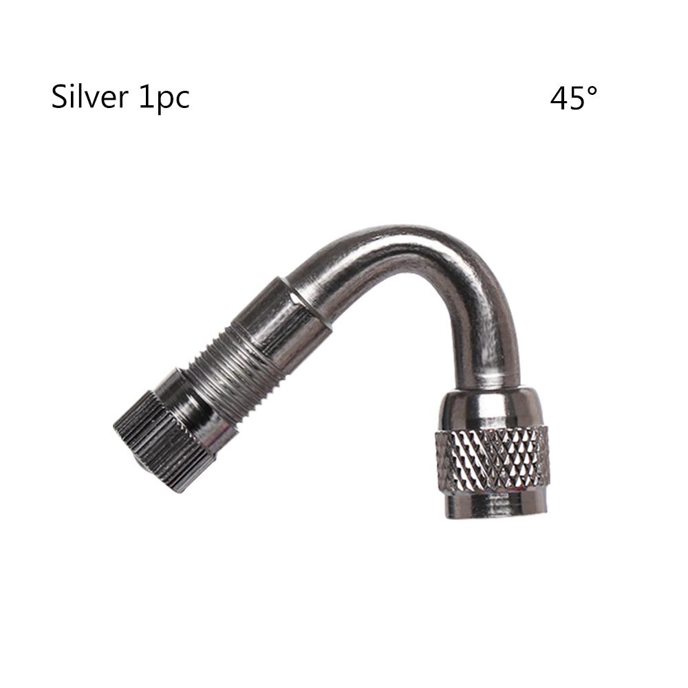 2Pc Miexd 45/90/135 Degree Air Tyre Valves For Truck Motorcycle Cycling Accessories Adapter Car Valve Extension Stem Brass
