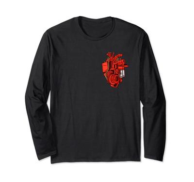 Mechanic Heart Car Engine Tuning Long Sleeve T-Shirt