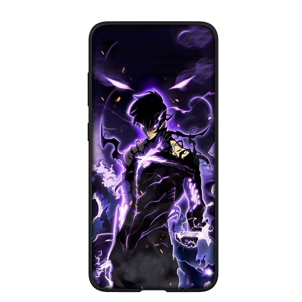 Case for Samsung Galaxy S25 S23 S22 S24 Ultra FE A05 A06 A15 A16 A36 A37 A35 A54 A55 A56 A57 A25 A26 A53 A17 Cartoon Solo Leveling Sung Jin woo Cover