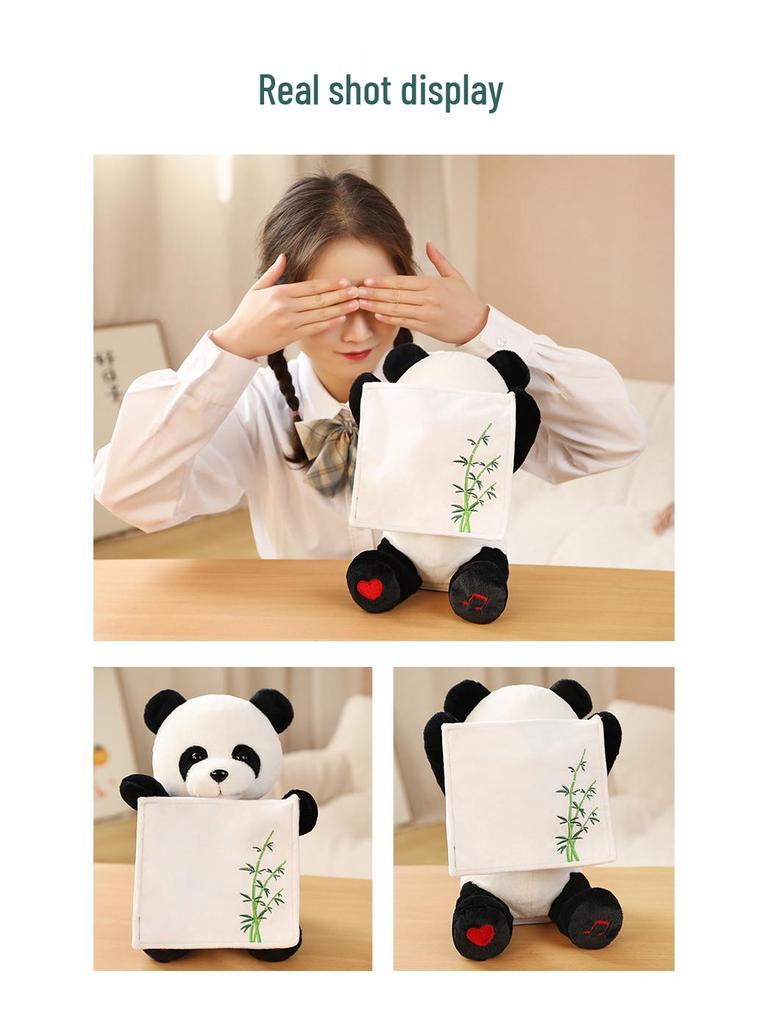 Interactive Singing Peek-a-boo Panda: Educational Plush Toy with Remote Control
