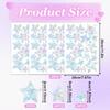 84PCS Star Window Clings - Anti-Collision Decals to Save Birds, Non-Adhesive Prismatic Vinyl, Star Style Rainbow Stickers