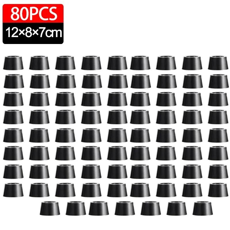 80/8Pcs Rubber Pads Floor Protectors Table Chair Furniture Leg Cover Speaker Cabinet Bottom Bumper Cutting Board Foot Cushion