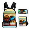 Well-loved Creative Friday Night Funkin 3D Design 3pcs/Set Learner Bags Everyday Laptop Knapsack Backpack Sling Carry Tote Pencil Pouch
