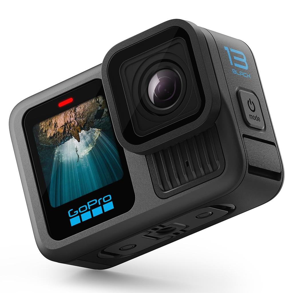 GoPro HERO13 Black Waterproof Action Camera with 27MP Creator Compatible with HB Series Lenses - 5.3K60 Video, Photos, Edition,