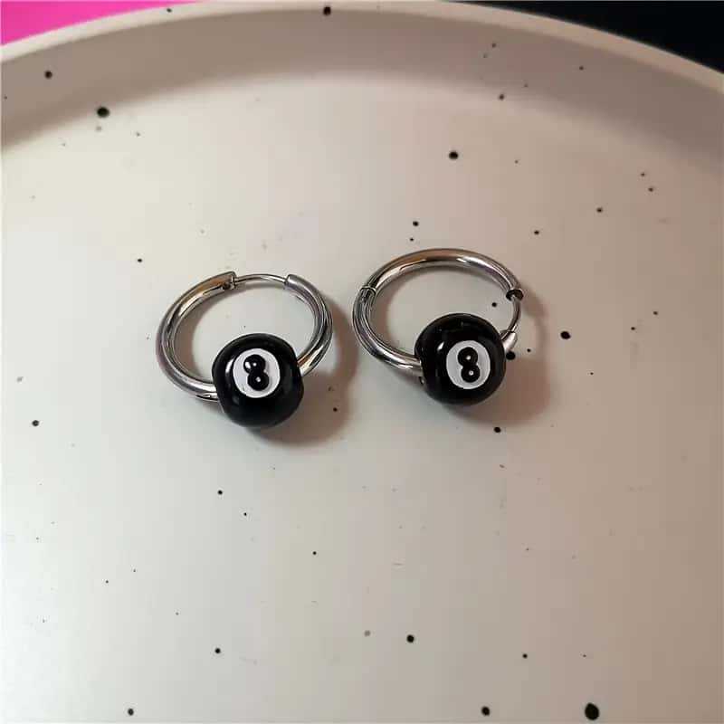 Geometric Star Earrings Alloy Pendant Gothic Retro For Women