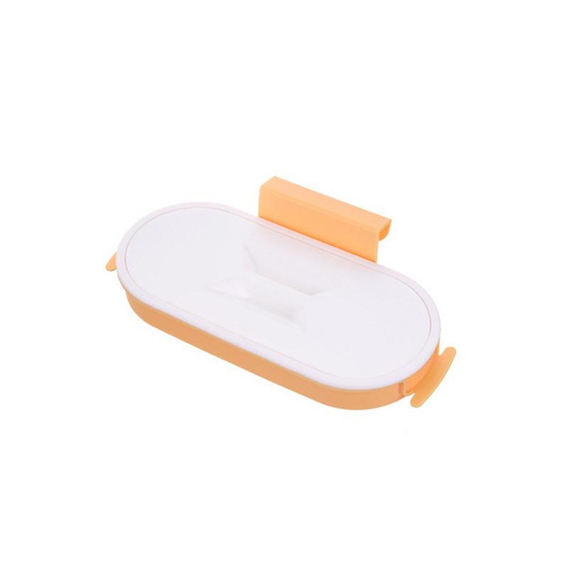 Portable Plastic Garbage Hanging Bag Kitchen Trash Storage Rack Bag Hook Scouring Pad Dry Shelf Holder Kitchen Organzier