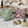 Summer Animal Plant Floral Decorations 2 Pillow Case Natural Linen Pillow Case Double-Sided Decor Sofa Pillowcase Home Decor