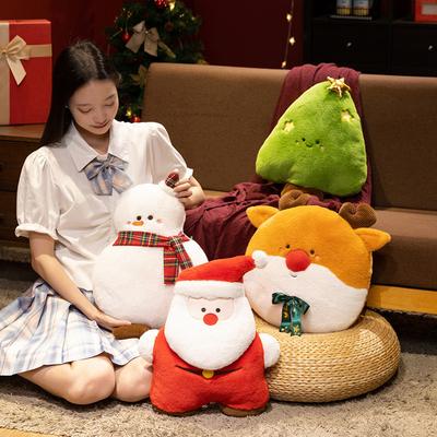 Presente de Natal brinquedo de pelúcia boneca Papai Noel boneco de neve alce almofada de arremesso boneca de pano presente de Natal