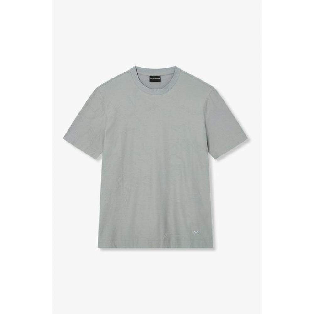 Emporio Armani 26 S S Men S STreTch T ShirT wiTh Jacquard paTTern  A516126033 S