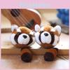 Mini Plush Raccoon Toy Cartoon Animal Keychain Backpack Pendeent Gifts Holiday