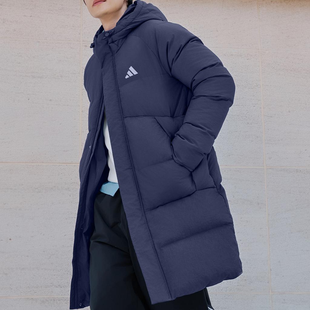 Adidas 600 Fill Comfortable Warm Duck Down Long Sleeve Hooded Down Jacket Unisex Outerwear KR0934