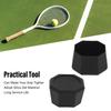 2pcs ABS Tennis Racket Butt Cap Black Racquetball Racket Cover  Pickleball Paddles