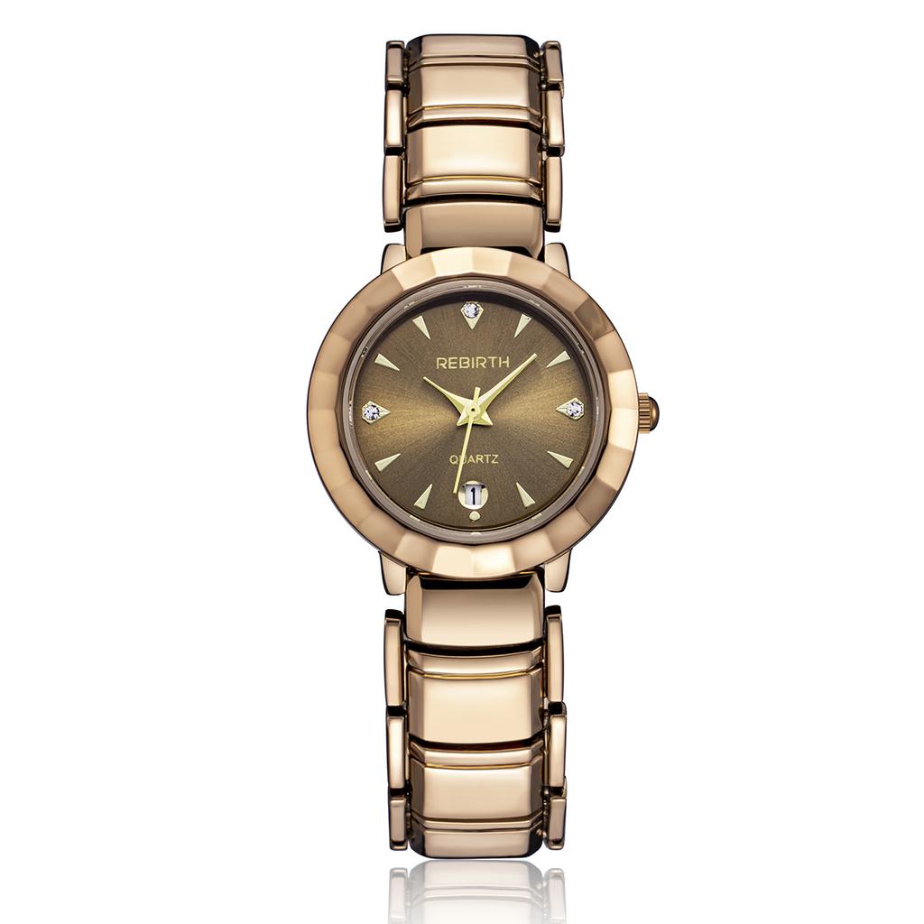Senior Women's Elegant and Generous Calendar Display Quartz Watch Versatile Casual Wrist Watch
