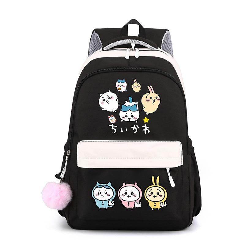 Jiyika wow cute expression bag schoolbag junior high school student backpack men and women lightweight new backpack