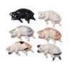 Miniature Gatto Pigro in Resina Carino Simulazione Gatto Addormentato Messaggio Foto Muro Artigianato Gatto Cartone Animato Accessori in Resina Custodia Telefono Toppa