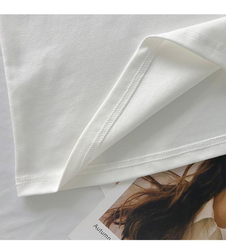 Women's Summer U-Neck Slim Fit Milk Yellow T-Shirt