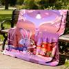 1 Stück Zootopia Outdoor Flanelldecke für Mädchen Weiche, leichte Überwurfdecke Perfekt für Camping und als Geschenk, Digital