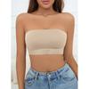 Reggiseno da donna senza spalline senza imbottitura senza cuciture con bottoni frontali intimo comodo e liscio