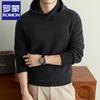Men's Hooded Knit Pullover Sweater