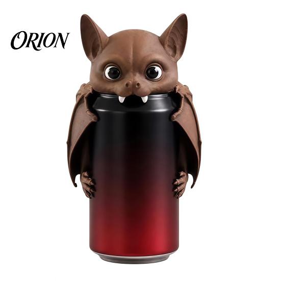 Fun Bar Decor Bat Can Cover Soda Cap, 3D Printed Dust Beverage Lid for Standard Cans, Halloween Drink Covers Reusable Funny Shaped Beer Protector