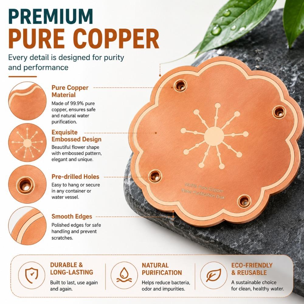 Outdoor Garden Bird Bath Copper Disk Reusable Water Basin Maintenance Accessory for Wild Bird Drinking and Bathing Areas
