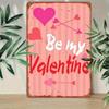 Peinture décorative métallique rétro pour la Saint-Valentin pour chambre à coucher de couples, salon, café, bar, restaurant