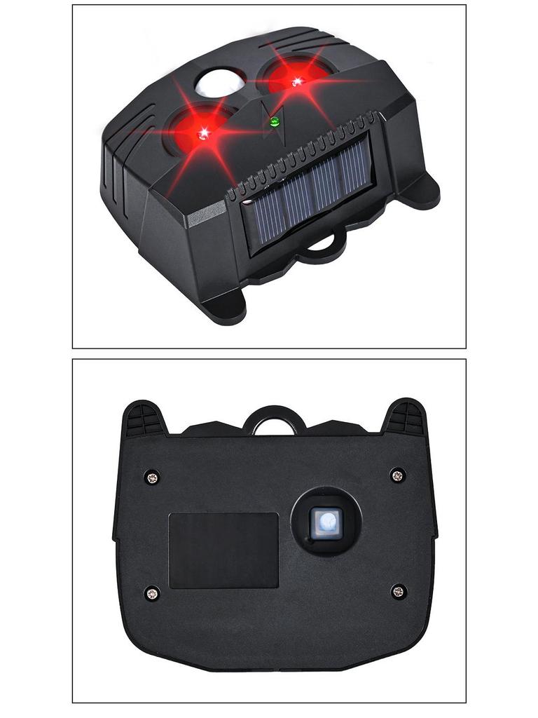 Solar-Powered Infrared Animal Repeller for Rats, Birds & Pigs