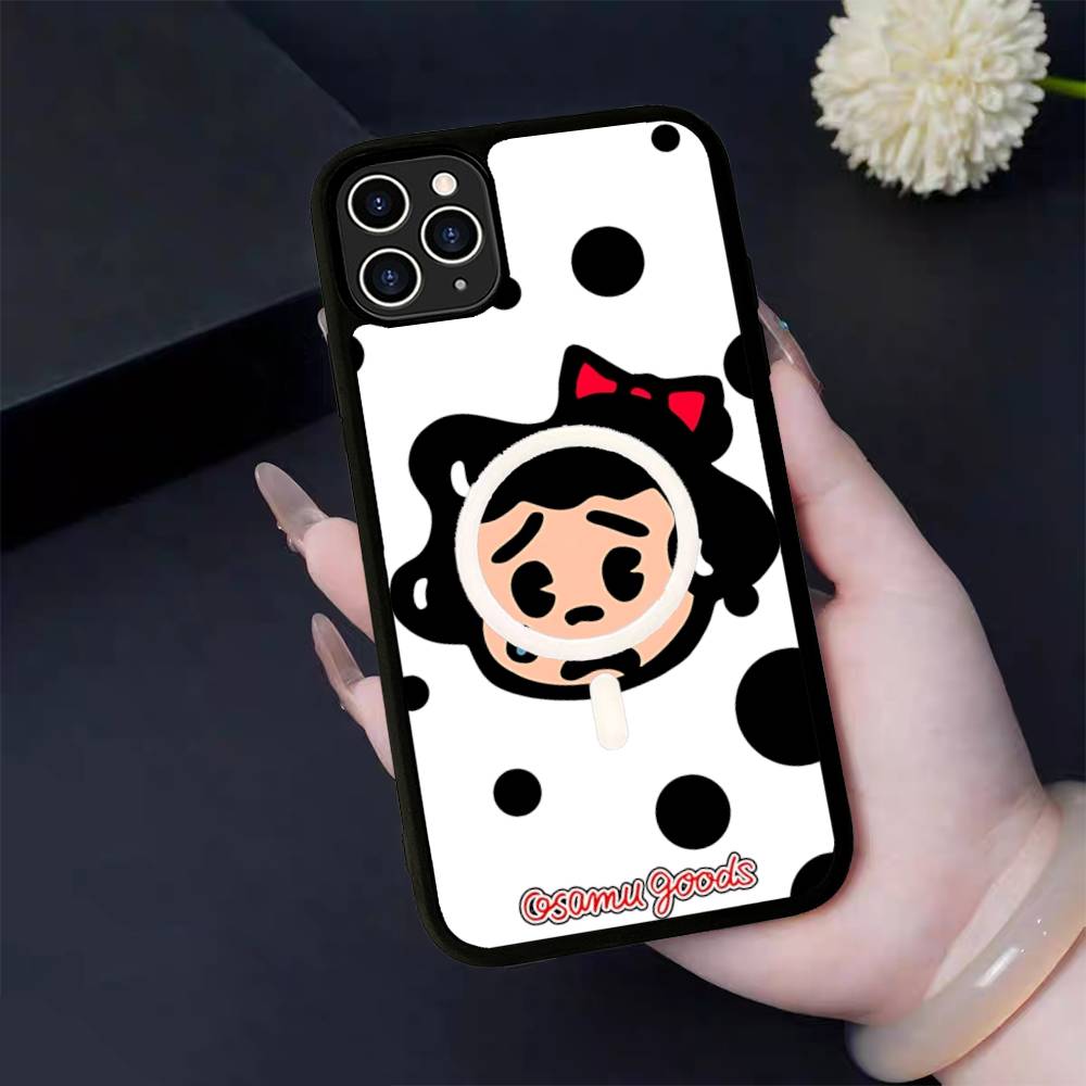 Kawaii O-OSAMU-G-GOODS Cute For Magsafe Magnetic Case For IPhone 17 Air 16 15 14 13 12 11 Pro Max Plus Wireless Charging