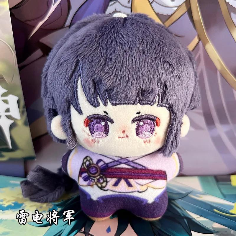 10cm Genshin Impact Pluche Speelgoed Zhongli Xiao Raiden Shogun Furina Wanderer Pluche Speelgoed Gevuld Anime Poppetje Woondecoratie Cadeaus Meisje 10cm