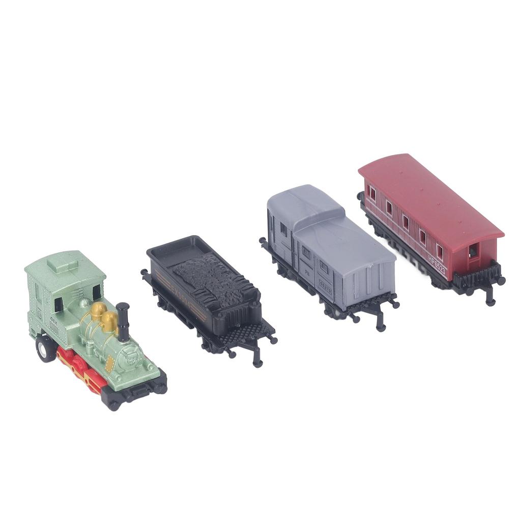 Model Zabawka Lokomotywa Parowa Vintage Stop Metalowy Pull Back Rozwijaj Zdolności Manualne Edukacyjny Model Pociągu