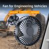 12V/24v Universal Suction Cup Car Fan 360° Rotatable USB Car Fan  Office Use