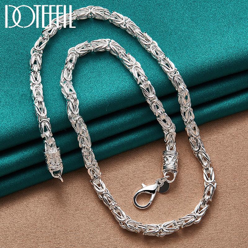 925 Sterling Silver 50cm Necklace Fashion Wedding Jewelry