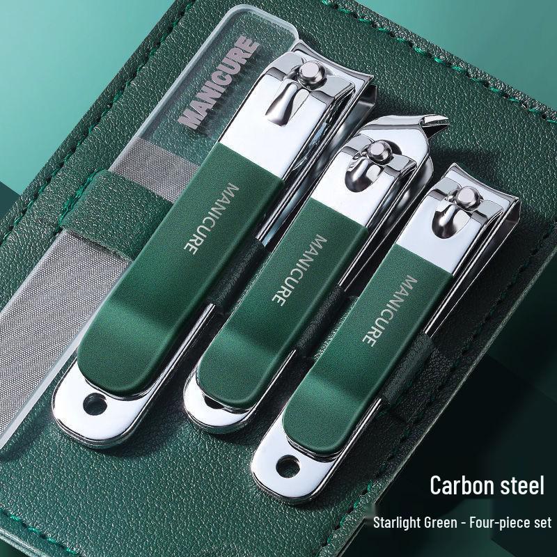 

Compact Nail Care Set: Includes Angled Toenail Clippers and Manicure Tools for Home Pedicures.