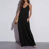 Women's Backless Strapless Dresses, Backless Loungewear Dress, Sleeveless, House Dress, Long Dress With Back Bow