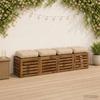 4 piece Seat Cushion Set VIANEN 100percent  Polyester Cream