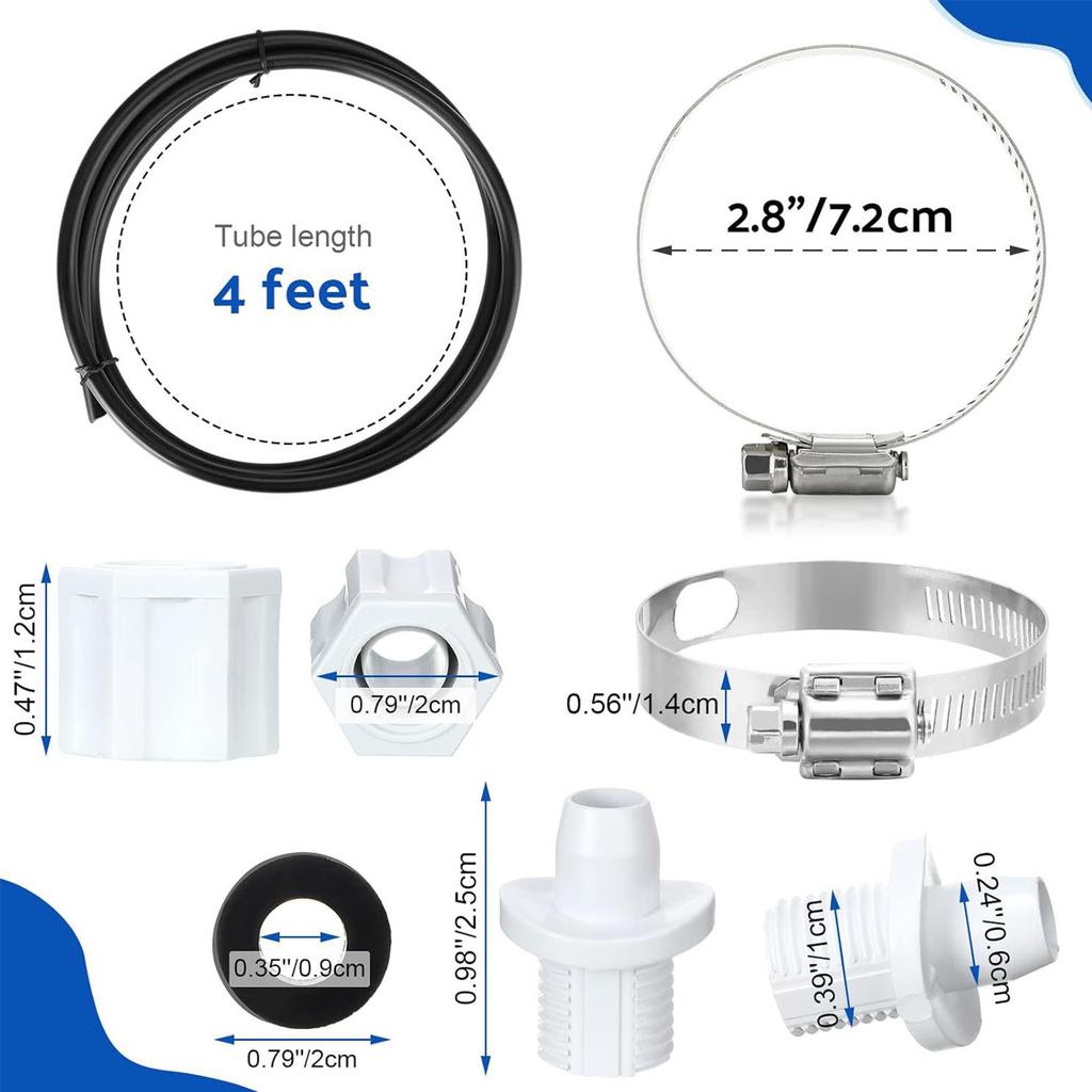 Premium Pool-Rohrleitungszubehör-Set Wasserfluss Schnelle Einrichtung Für CLX220PAK Netzwerke