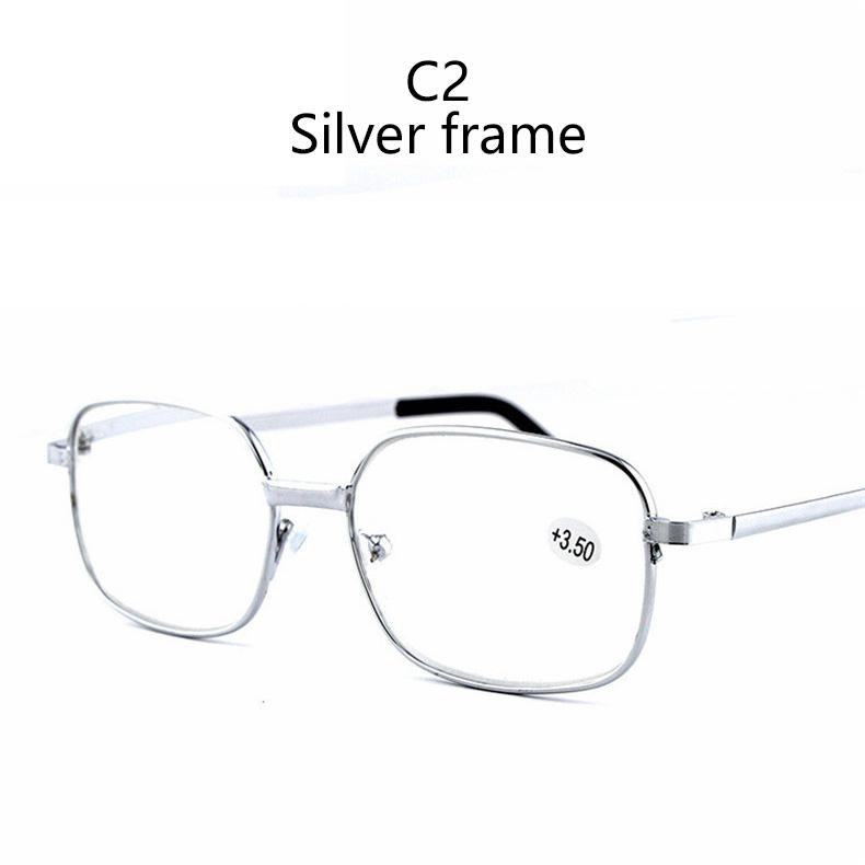 

Men Women Metal Iron Legs Square Frame Reading Glasses Fashion Resin Lens Optical Hyperopia Presbyopia Eyeglasses Diopter+1 To+4 +1.0