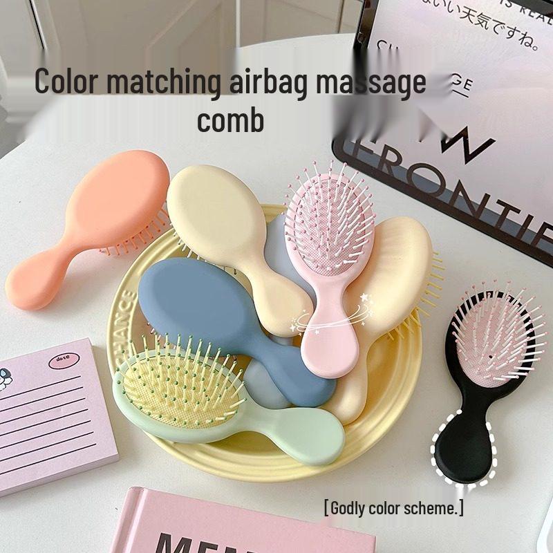Cute Mini Anti-Static Air Cushion Hairbrush for Girls, Detangling & Volumizing Comb Blue 1 Massage Air Cushion Comb