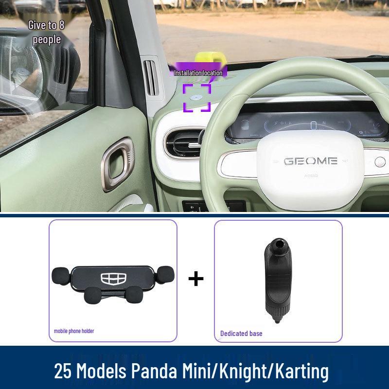 

Geely Panda/Knight/Kart Car Phone Holder: Center Console Navigation Support for Easy Modification, 25 Models Available Dedicated
