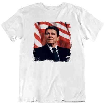 Ronald Reagan Patriotyczna, Flaga Amerykańska Republikańska Koszulka Tee Prezent Nowa