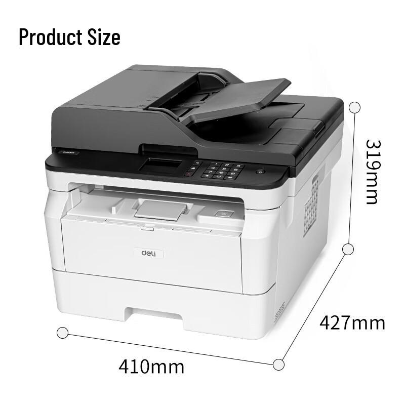 Deli DM34ADN A4 Monochrome Laser Multifunction Printer CN Plug (adapter Included)