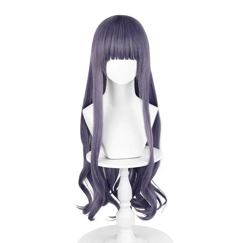 

Парик для косплея Daidouji Tomoyo, длинный, фиолетовый, серый, вьющийся, унисекс, термостойкие синтетические волосы, парики для вечеринок в стиле аниме + шапочка для парика One Size