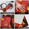Lucky Theme New Year Festive Red Style Door Floor Kitchen Mats Anti-Slip Indoor Doormat Living Room Entrance Rug Carpet Footpad