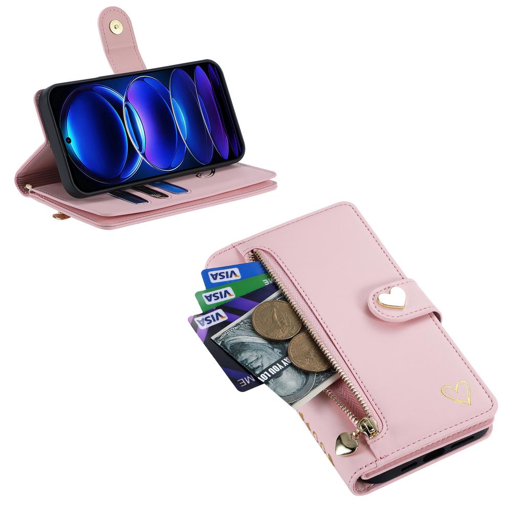Zipper Cards Solt Wallet Leather Case For Xiaomi Redmi Note 14 Pro Plus 5G 13 11 12 POCO X6 X7 Pro 14T 14C 13T Bag Purse Cover