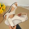 Women's New Plus Size Roman Sandals Women's Flat Velcro Casual Beach Sandals