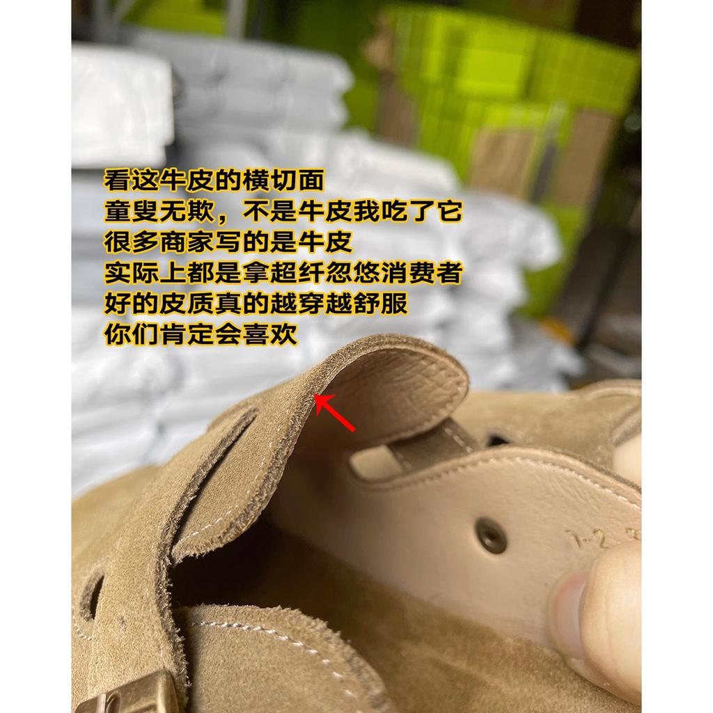 [] Leather platform slippers women's spring and autumn new outer wear fishing half drag Lincoln