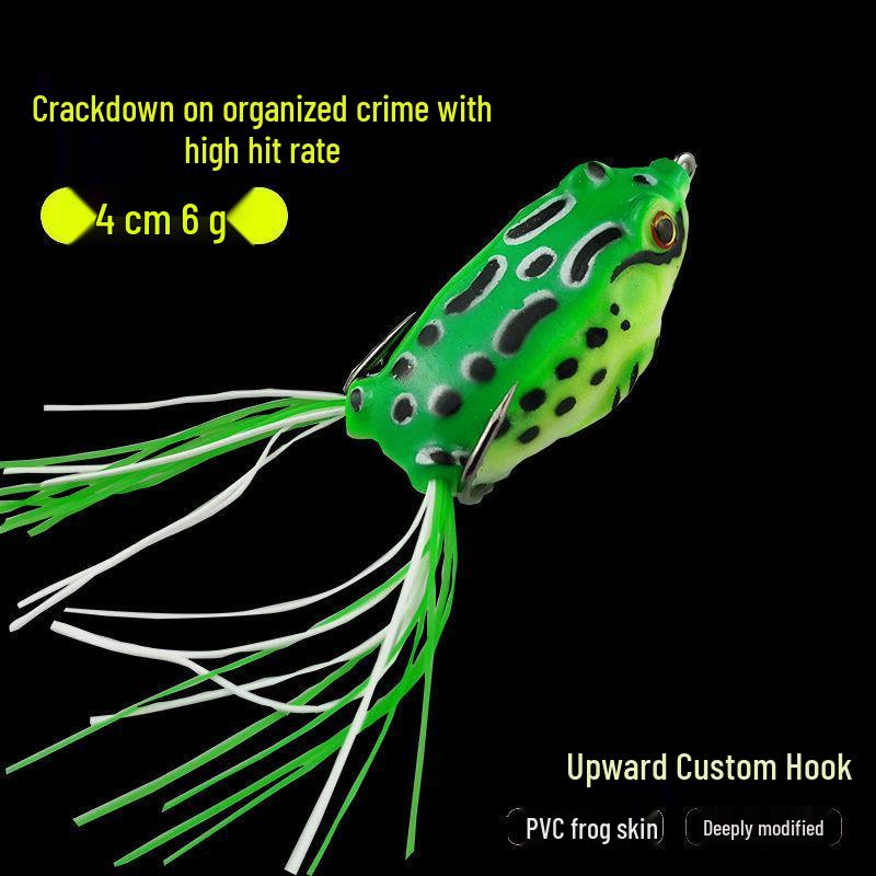 

Пересмотренный: Улучшенная бионическая приманка Black Thunder Frog : Двойной крючок с бородкой, приманка с усами для дальних забросов Large 5.5cm 12g